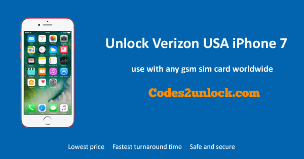 You are currently viewing How To Unlock Verizon USA iPhone 7 Easily
