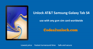Read more about the article How To Unlock AT&T Samsung Galaxy Tab S4